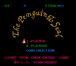Arctic Adventure - Penguin And Seal (Homebrew) — Title screen